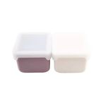 Jucarii, Copii si Bebe - Hrana si alaptare - Biberoane, suzete si accesorii hranire - Articole hranire bebelusi - SET 2 RECIPIENTE SILICON, MELII, BLUSH BERRY - Infinity.ro