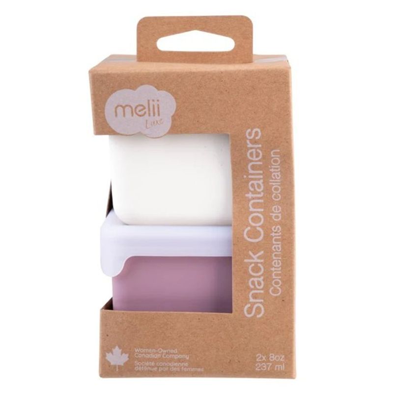 Jucarii, Copii si Bebe - Hrana si alaptare - Biberoane, suzete si accesorii hranire - Articole hranire bebelusi - SET 2 RECIPIENTE SILICON, MELII, BLUSH BERRY - Infinity.ro