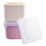 Jucarii, Copii si Bebe - Hrana si alaptare - Biberoane, suzete si accesorii hranire - Articole hranire bebelusi - SET 2 RECIPIENTE SILICON, MELII, BLUSH BERRY - Infinity.ro