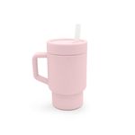 Jucarii, Copii si Bebe - Hrana si alaptare - Biberoane, suzete si accesorii hranire - Articole hranire bebelusi - CANA SILICON CU PAI, MELII, PINK - Infinity.ro