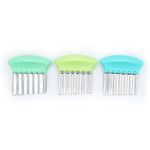 Jucarii, Copii si Bebe - Hrana si alaptare - Biberoane, suzete si accesorii hranire - Articole hranire bebelusi - SET 3 CUTITE PENTRU GUSTARI, MELII, BLEU MINT LIME - Infinity.ro