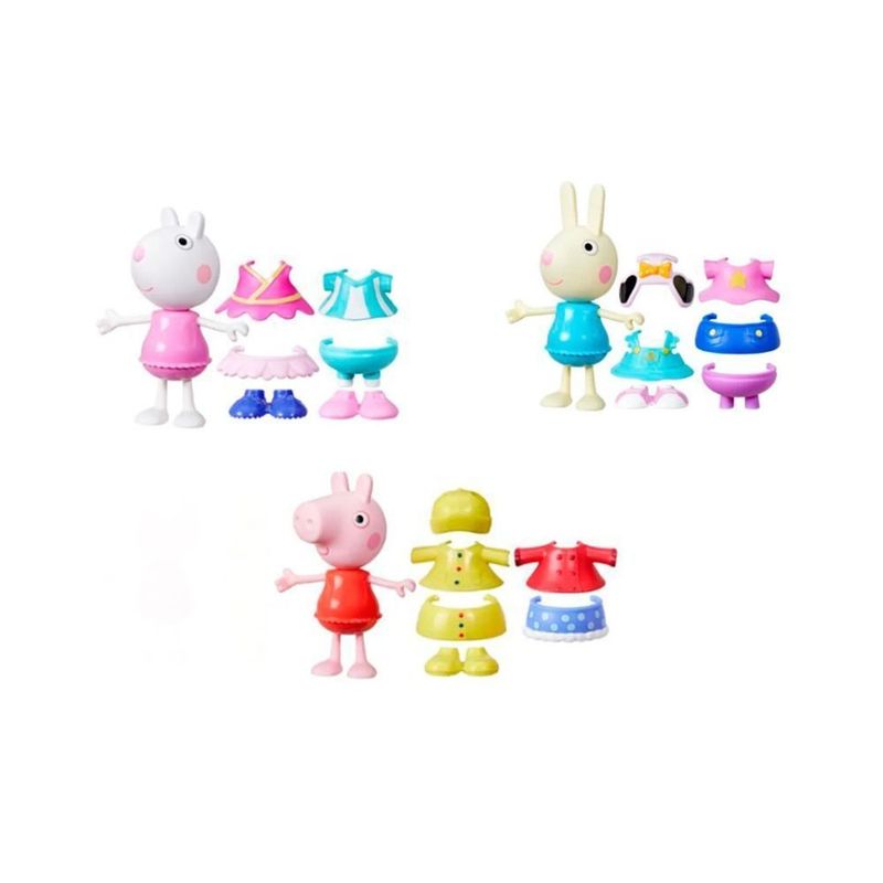 Jucarii, Copii si Bebe - Jucarii si jocuri - Figurine - PEPPA PIG SET FIGURINA SI ACCESORII VESTIMENTARE 15CM - Infinity.ro