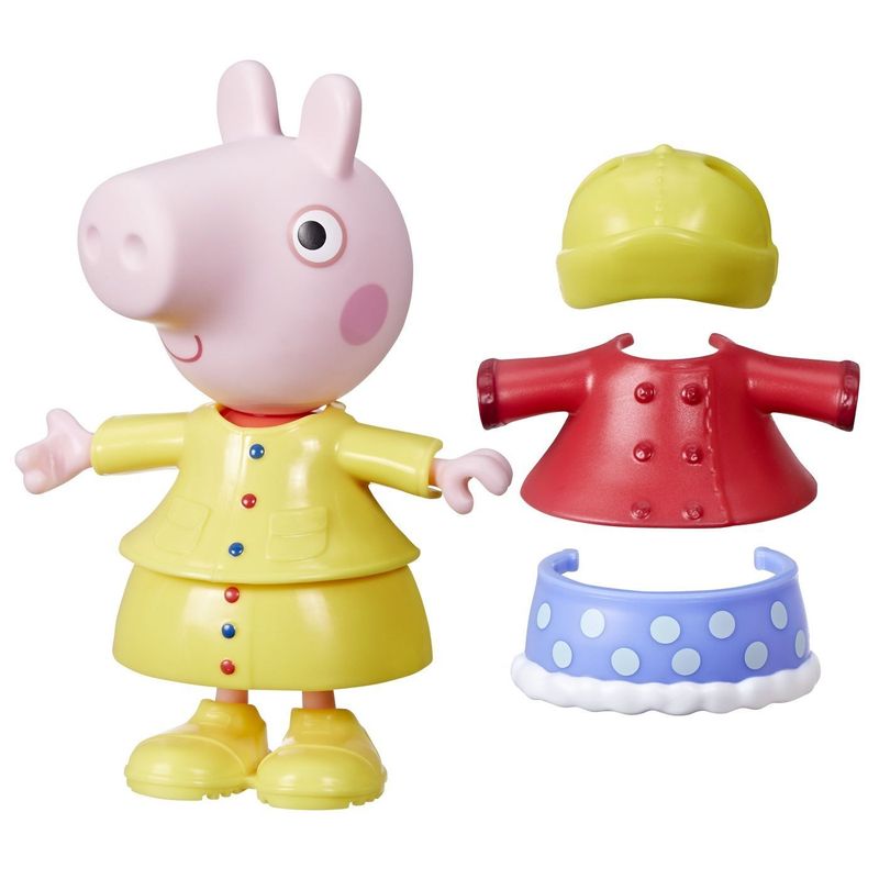 Jucarii, Copii si Bebe - Jucarii si jocuri - Figurine - PEPPA PIG SET FIGURINA SI ACCESORII VESTIMENTARE 15CM - Infinity.ro