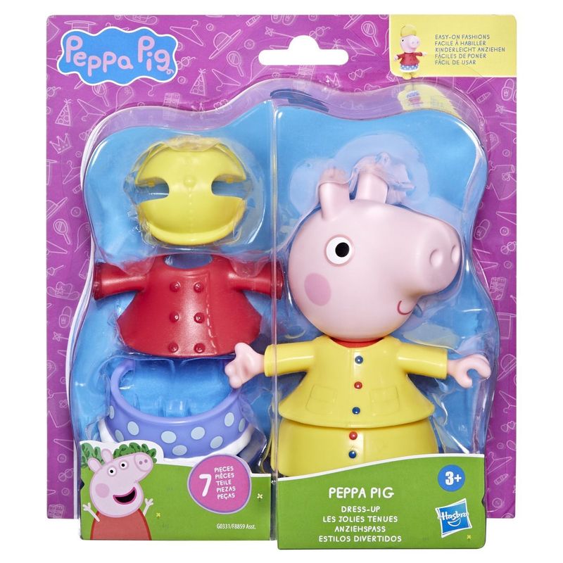 Jucarii, Copii si Bebe - Jucarii si jocuri - Figurine - PEPPA PIG SET FIGURINA SI ACCESORII VESTIMENTARE 15CM - Infinity.ro