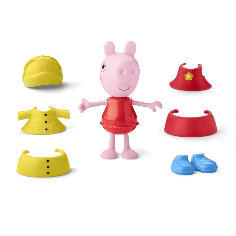 Jucarii, Copii si Bebe - Jucarii si jocuri - Figurine - PEPPA PIG SET FIGURINA SI ACCESORII VESTIMENTARE PURCELUSA PEPPA PIG 15CM - Infinity.ro