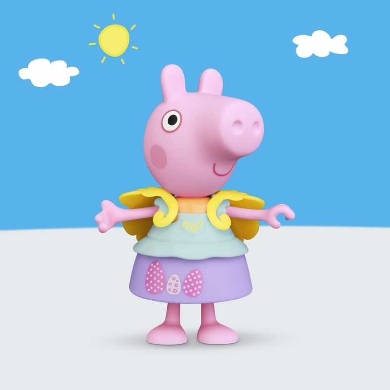 Jucarii, Copii si Bebe - Jucarii si jocuri - Figurine - PEPPA PIG SET TINUTA DE PRIMAVARA CU FIGURINA PEPPA SI ACCESORII 15CM - Infinity.ro