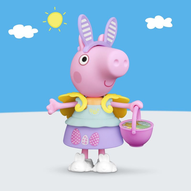 Jucarii, Copii si Bebe - Jucarii si jocuri - Figurine - PEPPA PIG SET TINUTA DE PRIMAVARA CU FIGURINA PEPPA SI ACCESORII 15CM - Infinity.ro