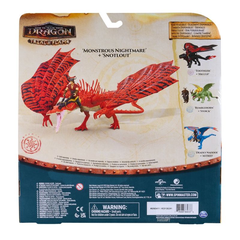 Jucarii, Copii si Bebe - Jucarii si jocuri - Figurine - CUM SA ITI DRESEZI DRAGONUL INCERCAREA FLACARII SET DRAGON MONSTROUS NIGHTMARE SI FIGURINA SNOTLOUT - Infinity.ro