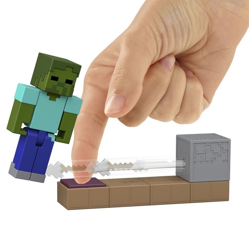 Jucarii, Copii si Bebe - Jucarii si jocuri - Figurine - MINECRAFT REDSTONE CHARGED SET CAPCANA CU SAGETI PENTRU ZOMBI FIGURINA CU ACCESORII - Infinity.ro
