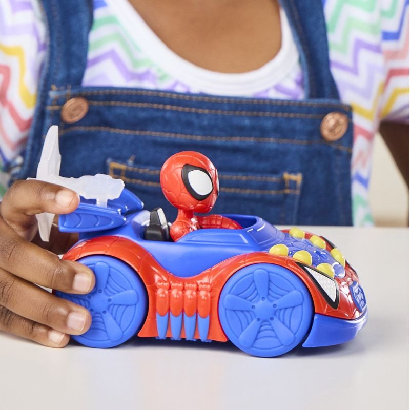 Jucarii, Copii si Bebe - Jucarii si jocuri - Figurine - SPIDEY SI PRIETENII LUI UIMITORI MARVEL SET FIGURINA SPIDEY SI VEHICUL WEB CRAWLER 7.6CM - Infinity.ro