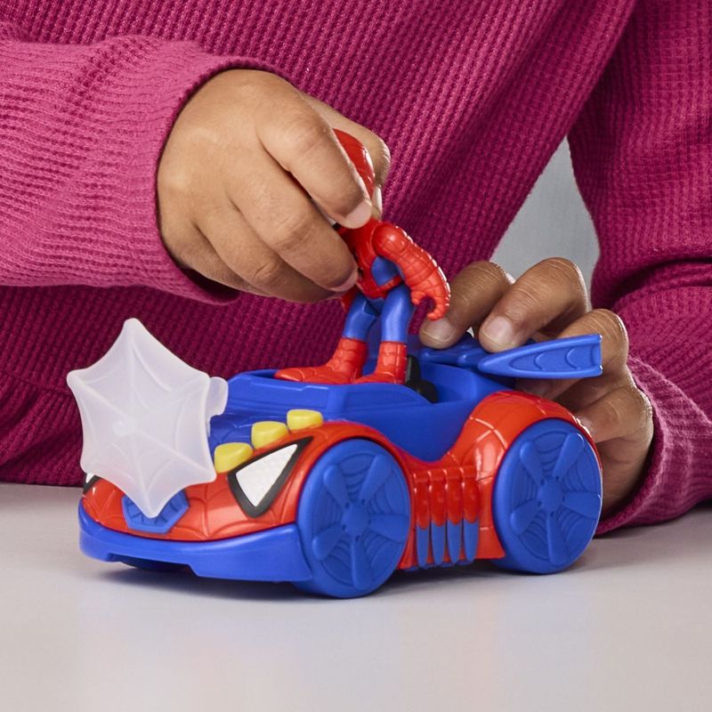 Jucarii, Copii si Bebe - Jucarii si jocuri - Figurine - SPIDEY SI PRIETENII LUI UIMITORI MARVEL SET FIGURINA SPIDEY SI VEHICUL WEB CRAWLER 7.6CM - Infinity.ro