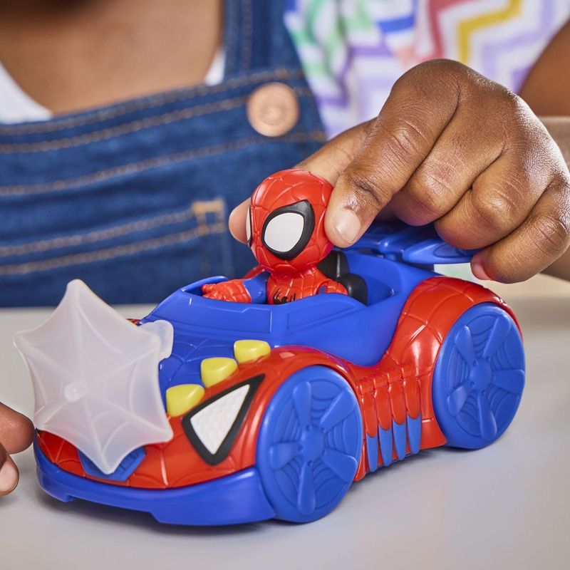 Jucarii, Copii si Bebe - Jucarii si jocuri - Figurine - SPIDEY SI PRIETENII LUI UIMITORI MARVEL SET FIGURINA SPIDEY SI VEHICUL WEB CRAWLER 7.6CM - Infinity.ro