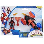 Jucarii, Copii si Bebe - Jucarii si jocuri - Figurine - SPIDEY SI PRIETENII LUI UIMITORI MARVEL SET FIGURINA MILES SPIN MORALES SI VEHICUL TECHNO RACER 7.6CM - Infinity.ro