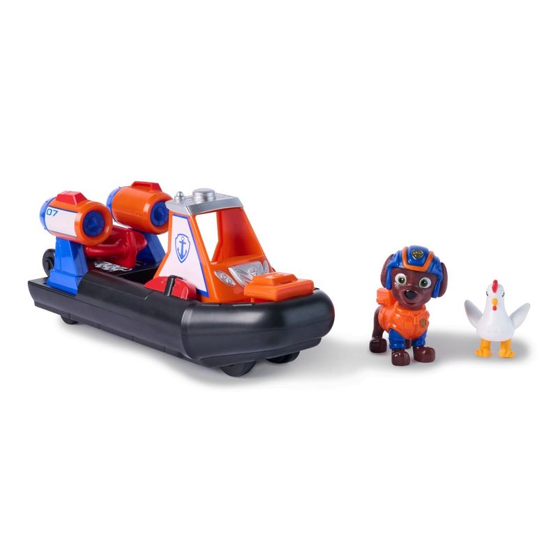 Jucarii, Copii si Bebe - Jucarii si jocuri - Figurine - PATRULA CATELUSILOR CAUTA SI SALVEAZA SET FIGURINA ZUMA SI VEHICUL BARCA CU MOTOR - Infinity.ro