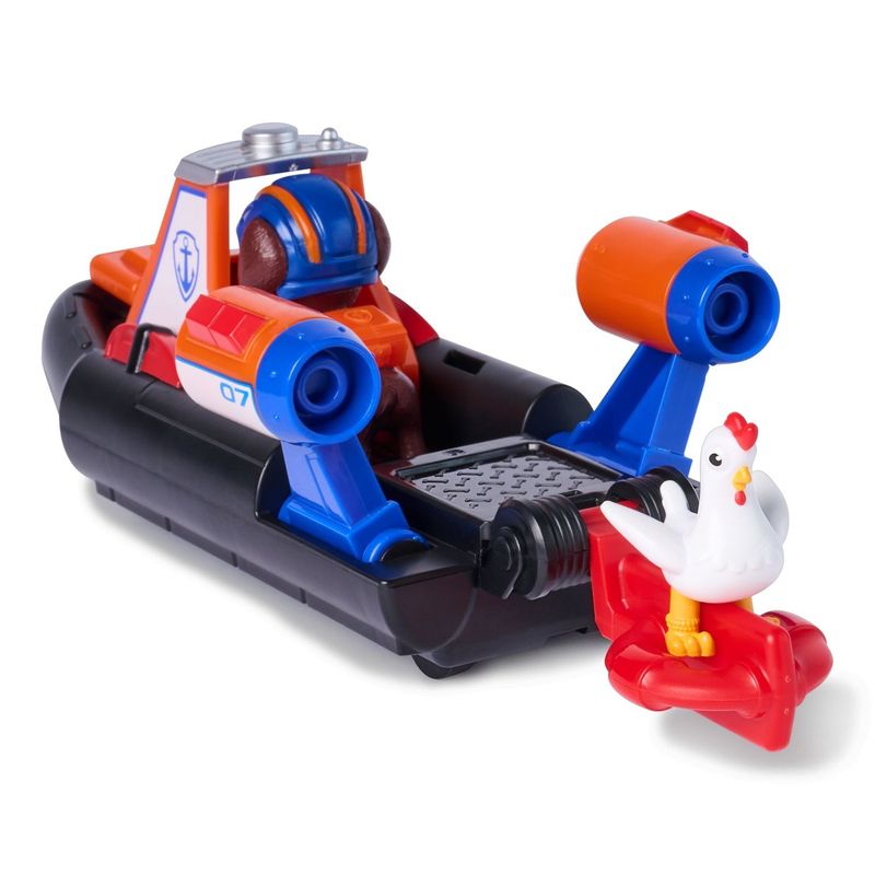 Jucarii, Copii si Bebe - Jucarii si jocuri - Figurine - PATRULA CATELUSILOR CAUTA SI SALVEAZA SET FIGURINA ZUMA SI VEHICUL BARCA CU MOTOR - Infinity.ro