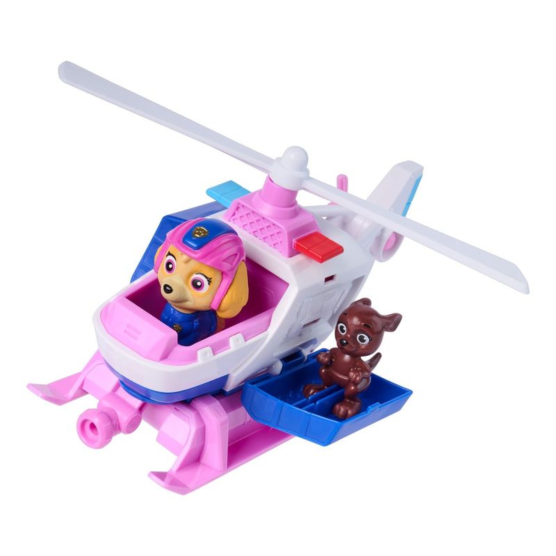 Jucarii, Copii si Bebe - Jucarii si jocuri - Figurine - PATRULA CATELUSILOR CAUTA SI SALVEAZA SET FIGURINA SKYE SI VEHICUL ELICOPTER - Infinity.ro
