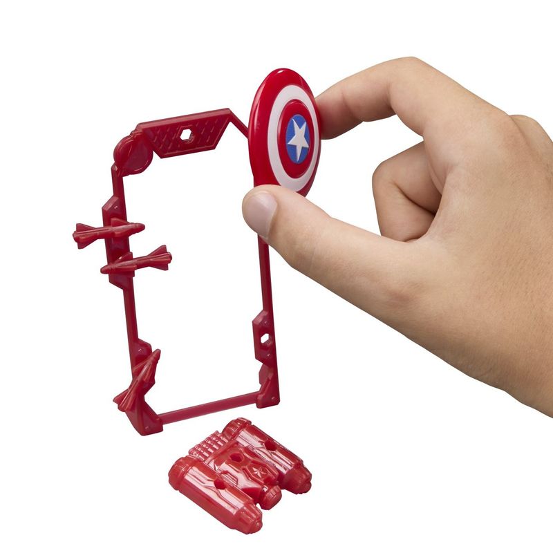 Jucarii, Copii si Bebe - Jucarii si jocuri - Figurine - MARVEL AVENGERS ACTION VERS SET FIGURINA CAPTAIN AMERICA SI ACCESORII 11.4CM - Infinity.ro