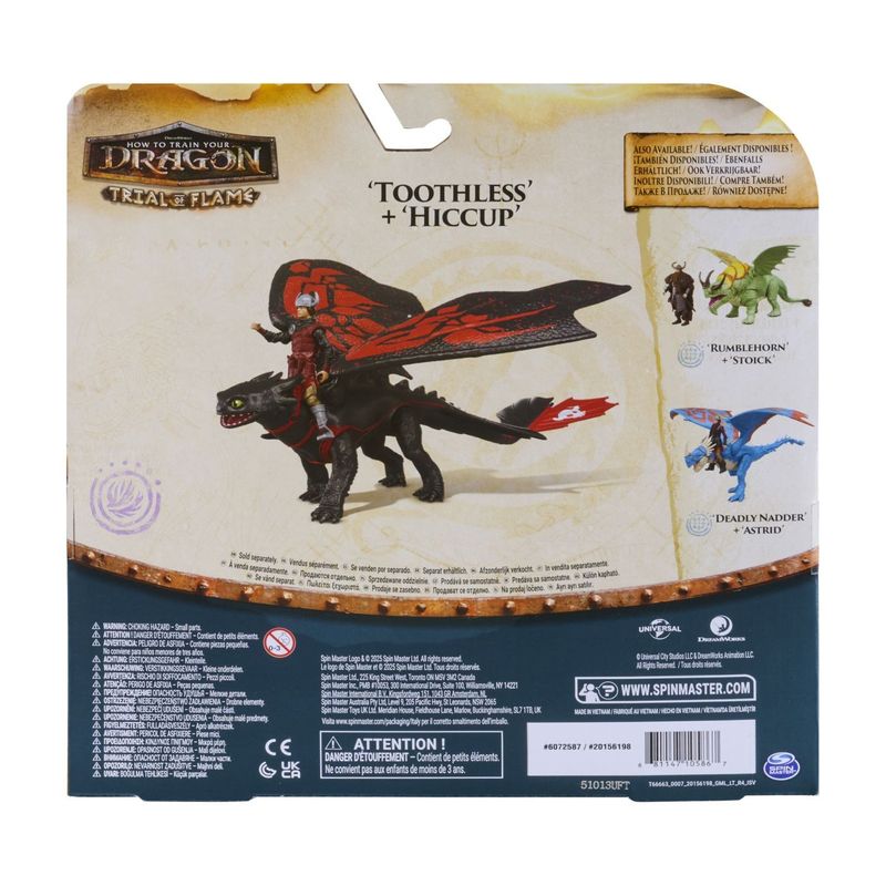 Jucarii, Copii si Bebe - Jucarii si jocuri - Figurine - CUM SA ITI DRESEZI DRAGONUL INCERCAREA FLACARII SET DRAGON TOOTLESS SI FIGURINA HICCUP - Infinity.ro