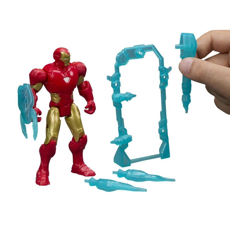 Jucarii, Copii si Bebe - Jucarii si jocuri - Figurine - MARVEL AVENGERS ACTION VERS SET FIGURINA IRON MAN SI ACCESORII 11.4CM - Infinity.ro