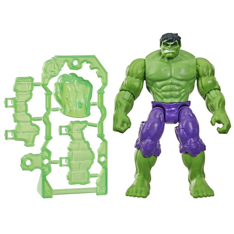 Jucarii, Copii si Bebe - Jucarii si jocuri - Figurine - MARVEL AVENGERS ACTION VERS SET FIGURINA HULK SI ACCESORII 11.4CM - Infinity.ro
