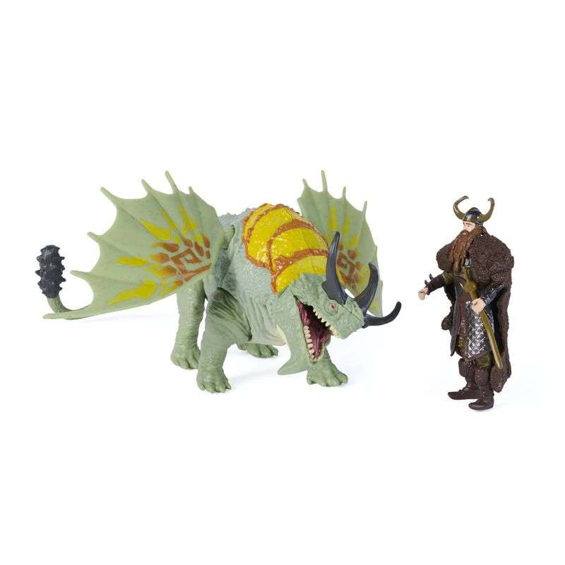 Jucarii, Copii si Bebe - Jucarii si jocuri - Figurine - CUM SA ITI DRESEZI DRAGONUL INCERCAREA FLACARII SET DRAGON RUMBLEHORN SI FIGURINA STOICK - Infinity.ro