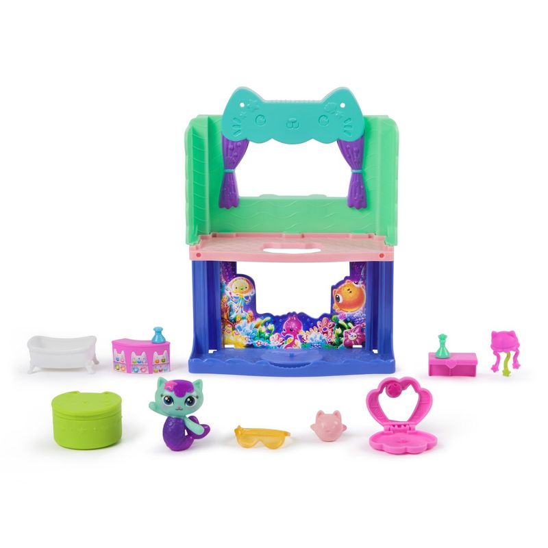 Jucarii, Copii si Bebe - Jucarii si jocuri - Figurine - GABBYS DOLLHOUSE FILMUL SET BAIA SPA A PISICII MERCAT CU FIGURINA SI ACCESORII - Infinity.ro