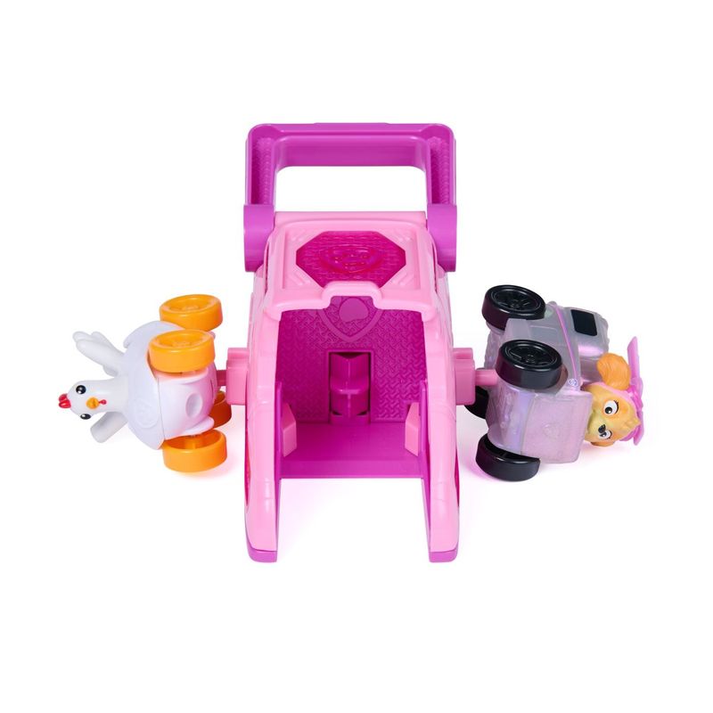 Jucarii, Copii si Bebe - Jucarii si jocuri - Figurine - PATRULA CATELUSILOR SET FIGURINA SKYE SI VEHICUL CU LANSATOR - Infinity.ro