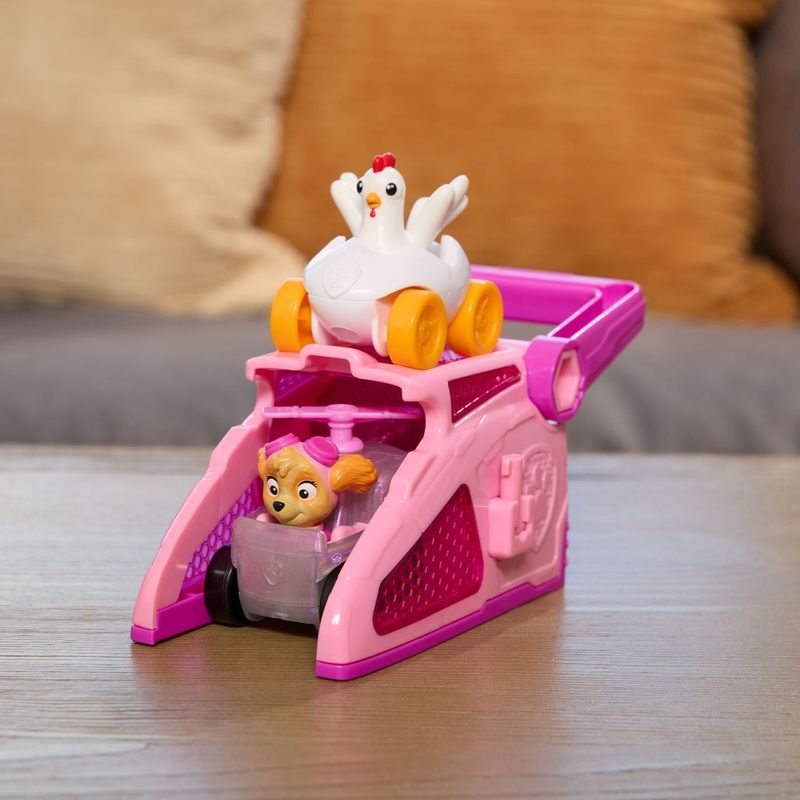 Jucarii, Copii si Bebe - Jucarii si jocuri - Figurine - PATRULA CATELUSILOR SET FIGURINA SKYE SI VEHICUL CU LANSATOR - Infinity.ro