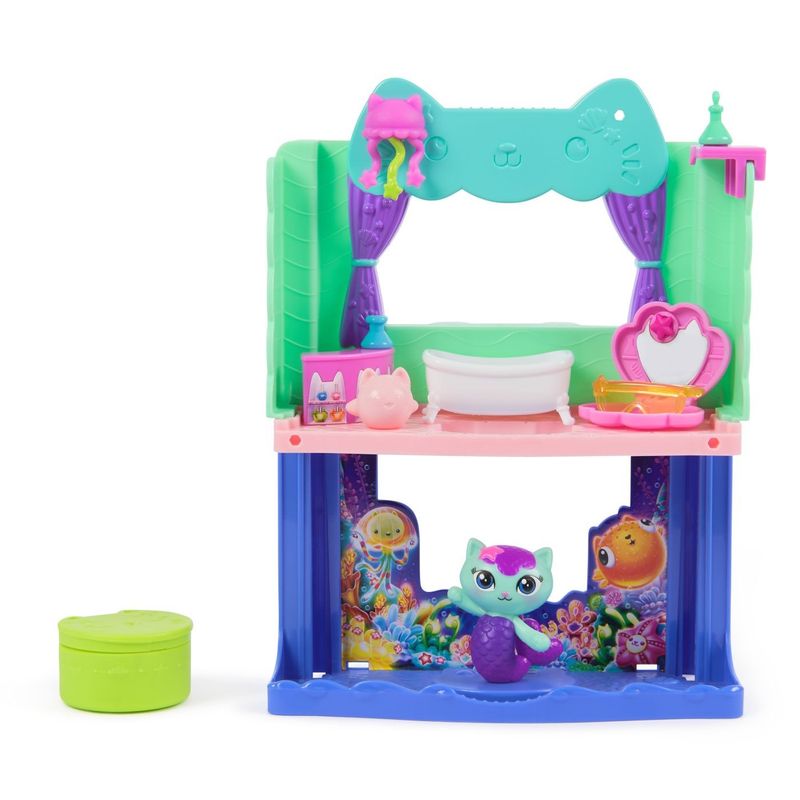 Jucarii, Copii si Bebe - Jucarii si jocuri - Figurine - GABBYS DOLLHOUSE FILMUL SET BAIA SPA A PISICII MERCAT CU FIGURINA SI ACCESORII - Infinity.ro