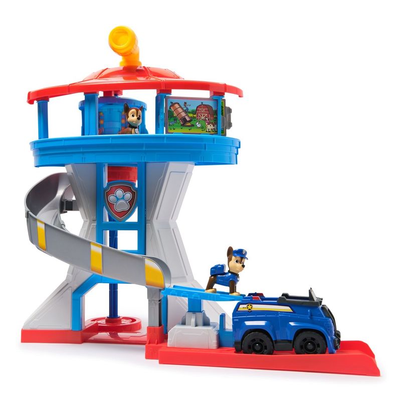 Jucarii, Copii si Bebe - Jucarii si jocuri - Figurine - PATRULA CATELUSILOR SET TURN DE OBSERVATIE CU VEHICUL SI FIGURINA CHASE - Infinity.ro