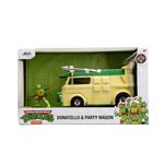 Jucarii, Copii si Bebe - Jucarii si jocuri - Figurine - JADA TESTOASELE NINJA SET METALIC FIGURINA DONATELLO SI VAGONUL DE PETRECERE SCARA 1 LA 24 - Infinity.ro