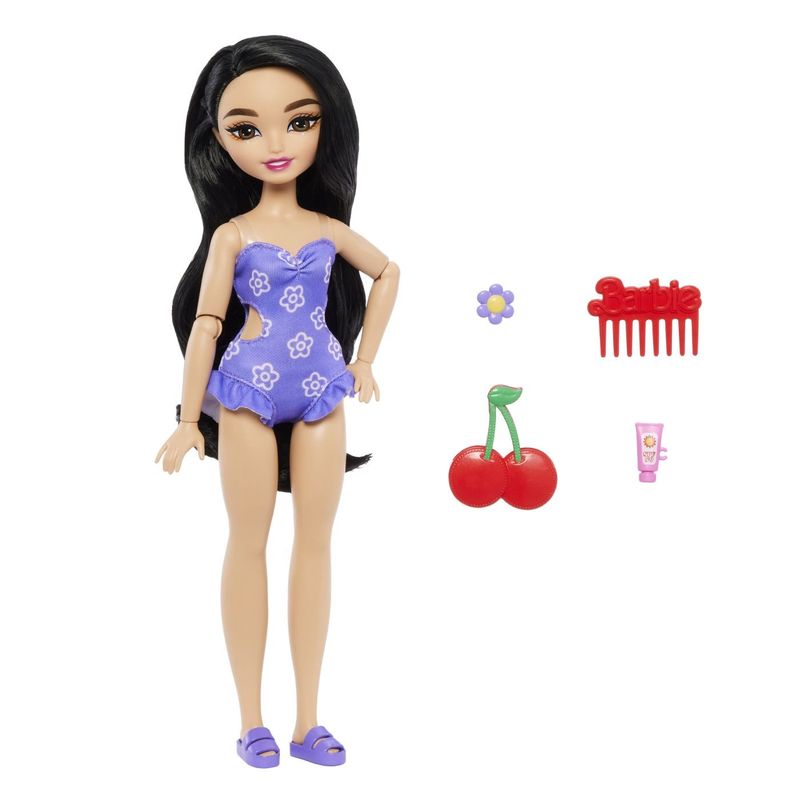 Jucarii, Copii si Bebe - Jucarii si jocuri - Papusi si accesorii - Papusi - BARBIE DREAM BESTIES PAPUSA BARBIE RENEE LA PLAJA CU ACCESORII - Infinity.ro