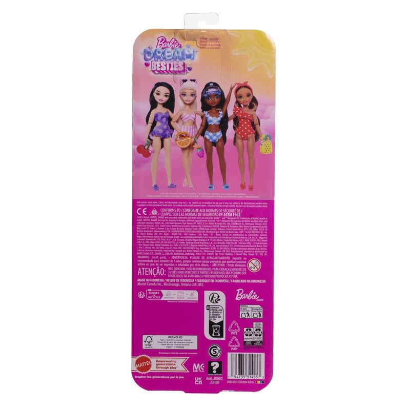 Jucarii, Copii si Bebe - Jucarii si jocuri - Papusi si accesorii - Papusi - BARBIE DREAM BESTIES PAPUSA BARBIE RENEE LA PLAJA CU ACCESORII - Infinity.ro