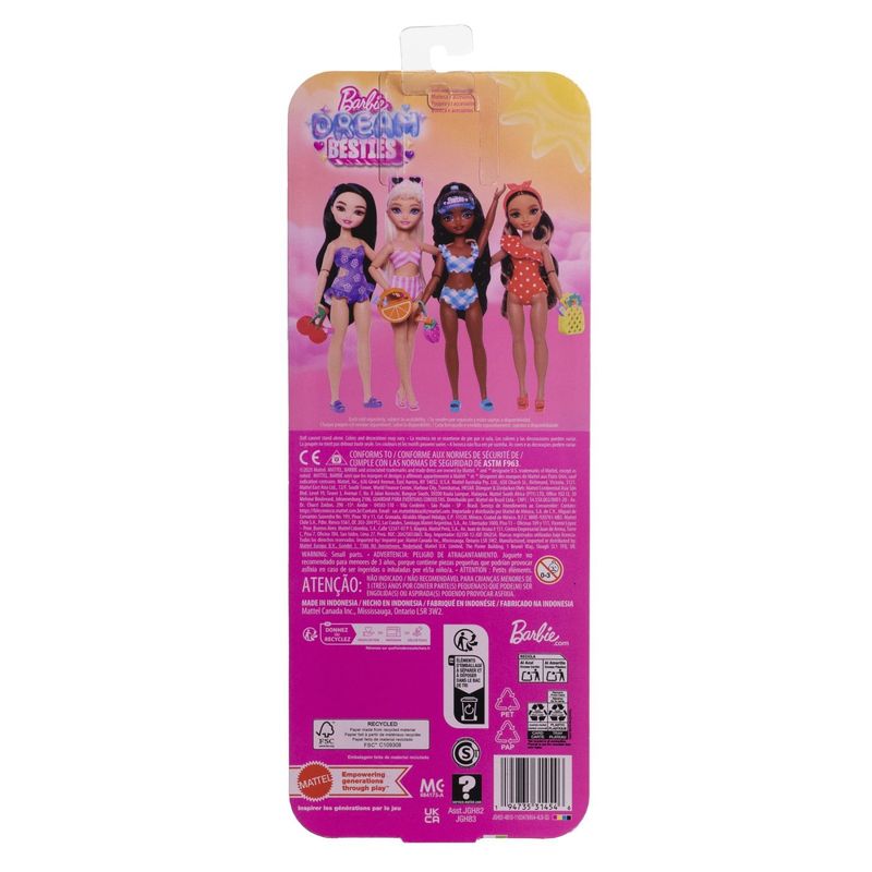 Jucarii, Copii si Bebe - Jucarii si jocuri - Papusi si accesorii - Papusi - BARBIE DREAM BESTIES PAPUSA BARBIE MALIBU LA PLAJA CU ACCESORII - Infinity.ro