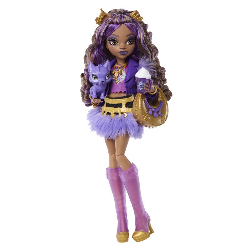Jucarii, Copii si Bebe - Jucarii si jocuri - Papusi si accesorii - Papusi - MONSTER HIGH PAPUSA CLAWDEEN WOLF CU ACCESORII - Infinity.ro