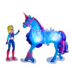 Jucarii, Copii si Bebe - Jucarii si jocuri - Papusi si accesorii - Papusi - UNICORN ACADEMY SET ANTRENEAZA SI STRALUCESTE UNICORNUL RIVER SI PAPUSA ISABEL - Infinity.ro