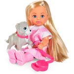 Jucarii, Copii si Bebe - Jucarii si jocuri - Papusi si accesorii - Papusi - EIV LOVE SET PLIMBARE IN PLOAIE PAPUSA SI CATEL 12CM - Infinity.ro