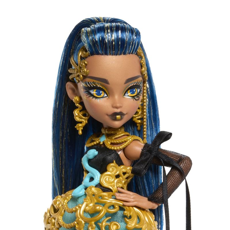 Jucarii, Copii si Bebe - Jucarii si jocuri - Papusi si accesorii - Papusi - MONSTER HIGH ZIUA DE NASTERE DULCE SI INFRICOSATOARE PAPUSA CLEO DE NILE CU ACCESORII - Infinity.ro