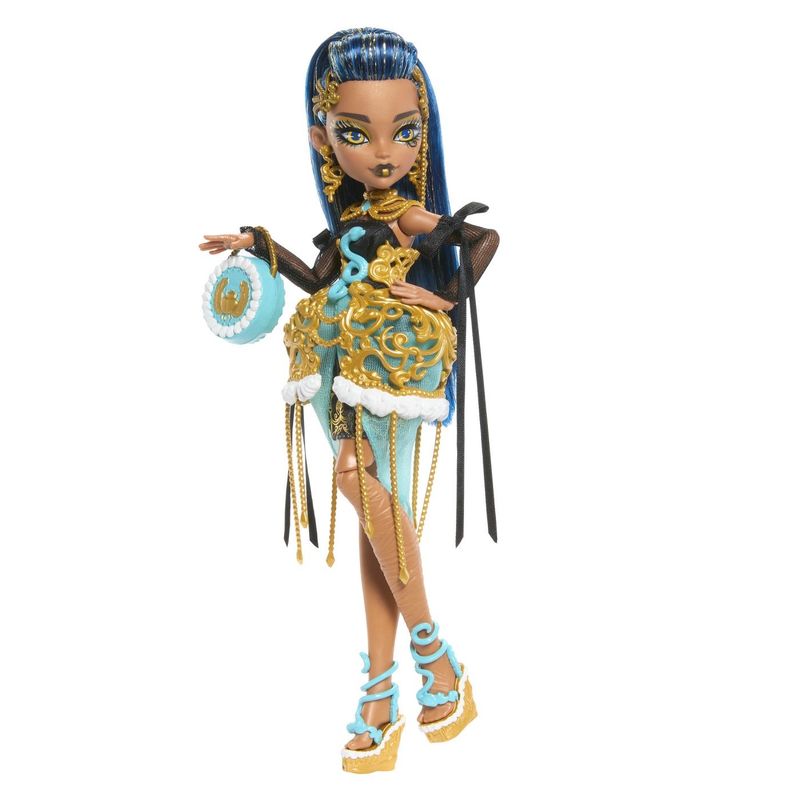 Jucarii, Copii si Bebe - Jucarii si jocuri - Papusi si accesorii - Papusi - MONSTER HIGH ZIUA DE NASTERE DULCE SI INFRICOSATOARE PAPUSA CLEO DE NILE CU ACCESORII - Infinity.ro