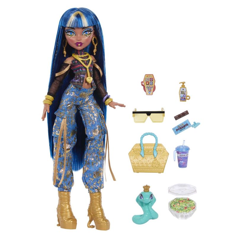 Jucarii, Copii si Bebe - Jucarii si jocuri - Papusi si accesorii - Papusi - MONSTER HIGH PAPUSA CLEO DENILE CU ACCESORII - Infinity.ro