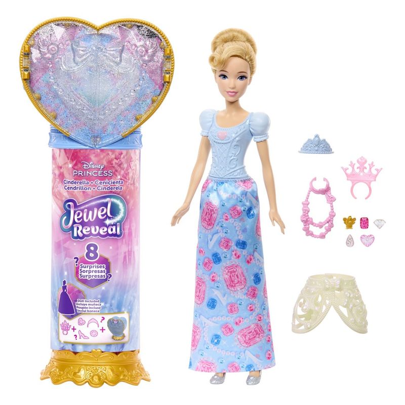 Jucarii, Copii si Bebe - Jucarii si jocuri - Papusi si accesorii - Papusi - DISNEY PRINCESS JEWEL REVEAL PAPUSA CENUSAREASA - Infinity.ro