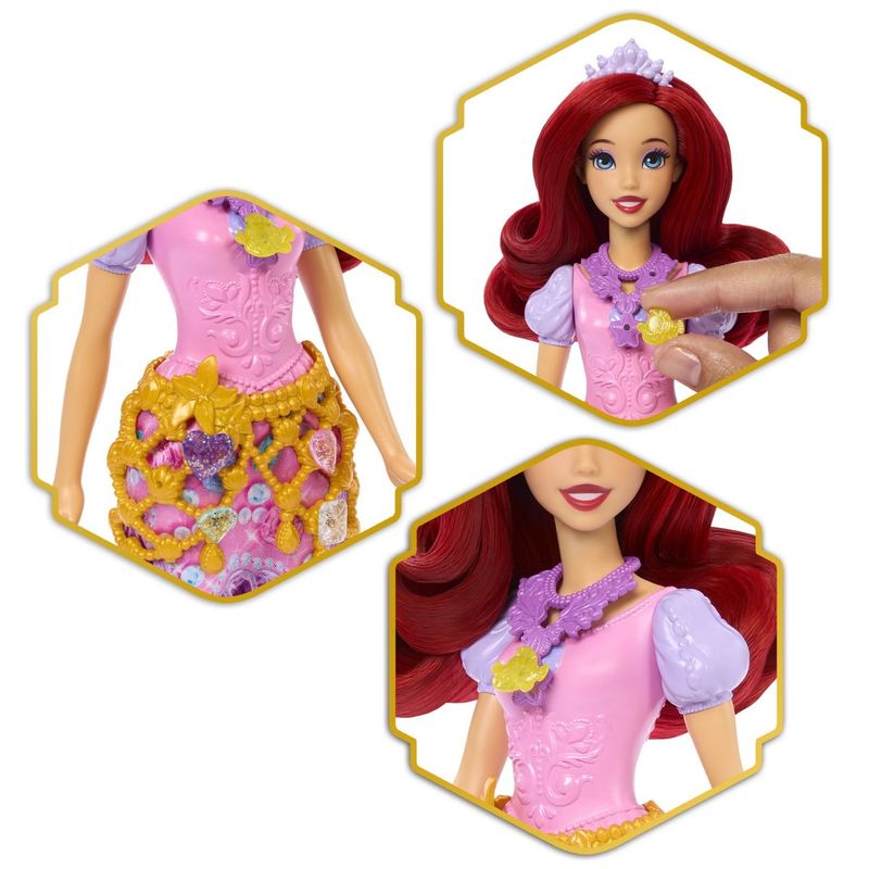 Jucarii, Copii si Bebe - Jucarii si jocuri - Papusi si accesorii - Papusi - DISNEY PRINCESS JEWEL REVEAL PAPUSA ARIEL - Infinity.ro