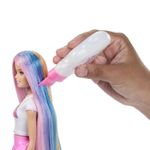Jucarii, Copii si Bebe - Jucarii si jocuri - Papusi si accesorii - Papusi - BARBIE SET PAPUSA BARBIE CU PAR STRALUCITOR CURCUBEU SI ACCESORII - Infinity.ro