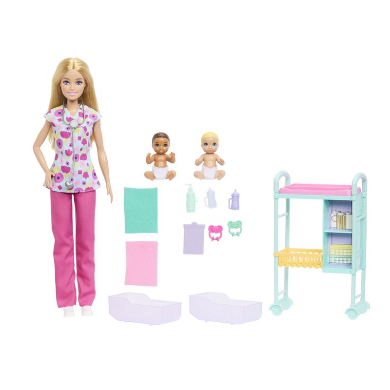 Jucarii, Copii si Bebe - Jucarii si jocuri - Papusi si accesorii - Papusi - BARBIE YOU CAN BE ANYTHING PAPUSA DOCTOR PEDIATRU CU ACCESORII - Infinity.ro