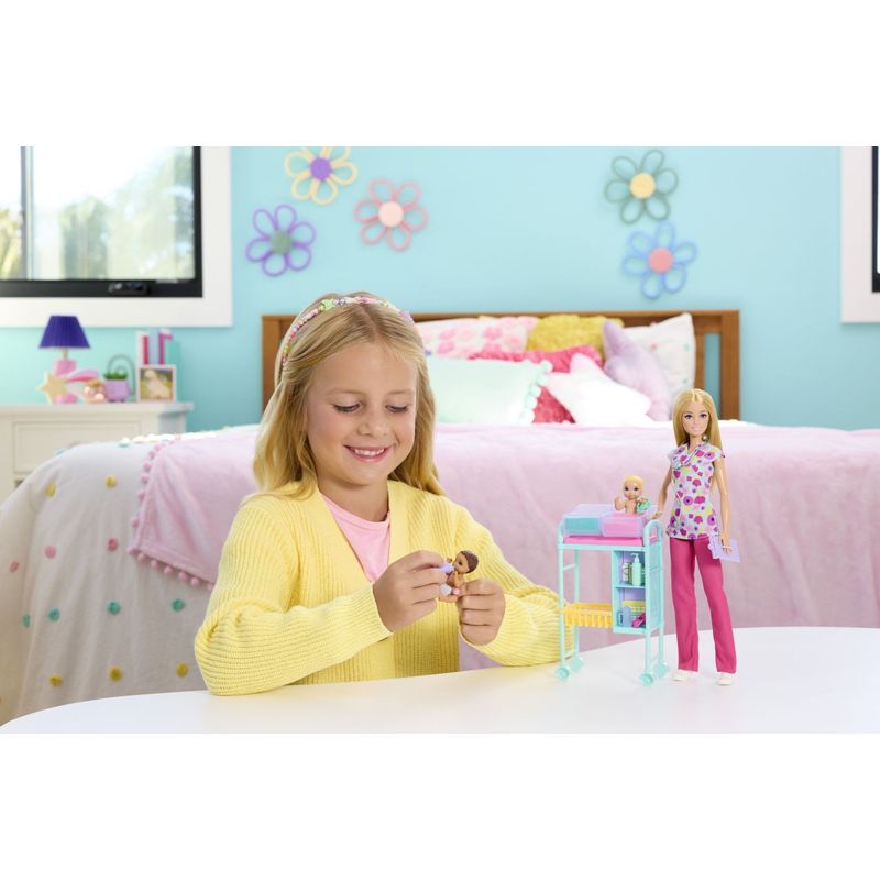 Jucarii, Copii si Bebe - Jucarii si jocuri - Papusi si accesorii - Papusi - BARBIE YOU CAN BE ANYTHING PAPUSA DOCTOR PEDIATRU CU ACCESORII - Infinity.ro