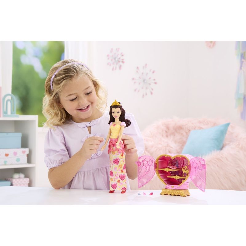 Jucarii, Copii si Bebe - Jucarii si jocuri - Papusi si accesorii - Papusi - DISNEY PRINCESS JEWEL REVEAL PAPUSA BELLE - Infinity.ro