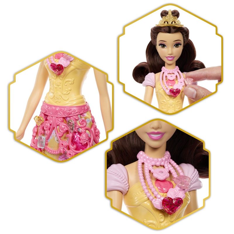 Jucarii, Copii si Bebe - Jucarii si jocuri - Papusi si accesorii - Papusi - DISNEY PRINCESS JEWEL REVEAL PAPUSA BELLE - Infinity.ro