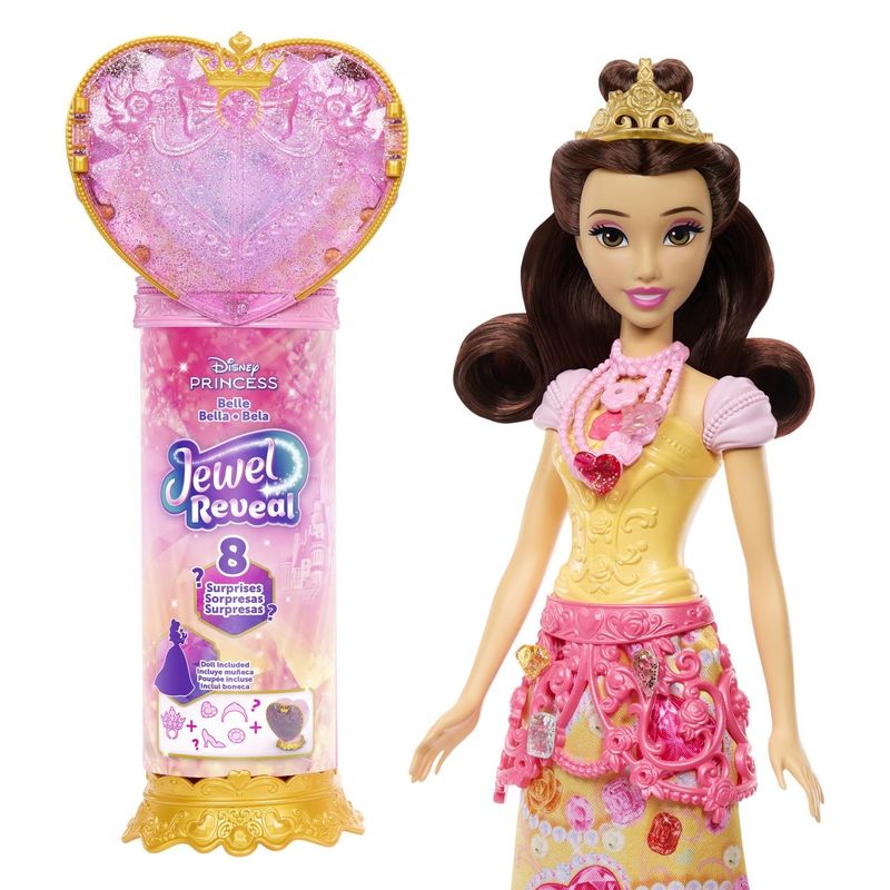 Jucarii, Copii si Bebe - Jucarii si jocuri - Papusi si accesorii - Papusi - DISNEY PRINCESS JEWEL REVEAL PAPUSA BELLE - Infinity.ro