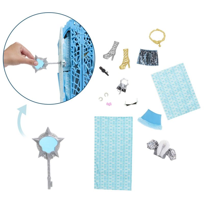 Jucarii, Copii si Bebe - Jucarii si jocuri - Papusi si accesorii - Papusi - MONSTER HIGH PAPUSA FRANKIESTEIN CU DULAP REVELATOR SI ACCESORII - Infinity.ro