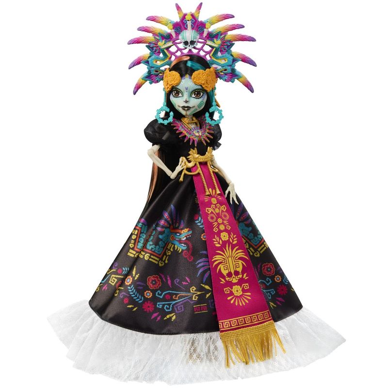 Jucarii, Copii si Bebe - Jucarii si jocuri - Papusi si accesorii - Papusi - MONSTER HIGH SKULLECTOR PAPUSA SKELITA CALAVERAS EDITIA DIA DE MUERTOS - Infinity.ro